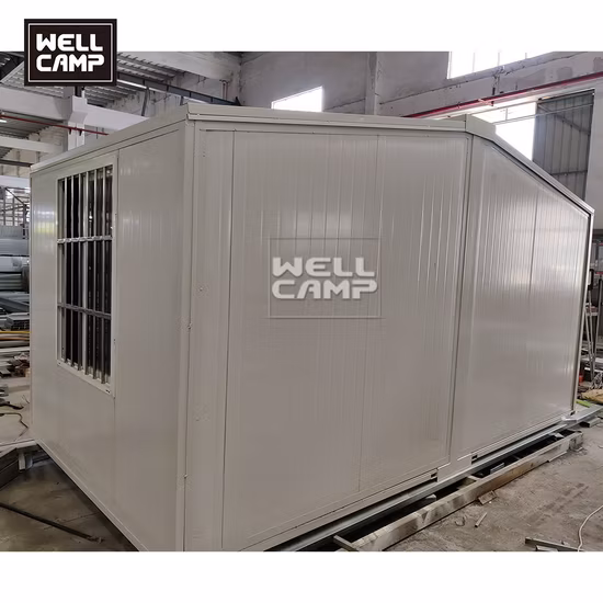 Aucun environnement de grue du besoin ne protège le stockage minuscule extensible de maisons préfabriquées