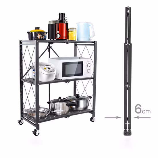 Étagère de rangement pliable et réglable, pour la cuisine, la maison, l'école, les livres, pour la décoration de la maison, offre spéciale